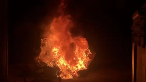 The night ignites with this mesmerizing blaze. - Morgan County, Ohio Still Frame