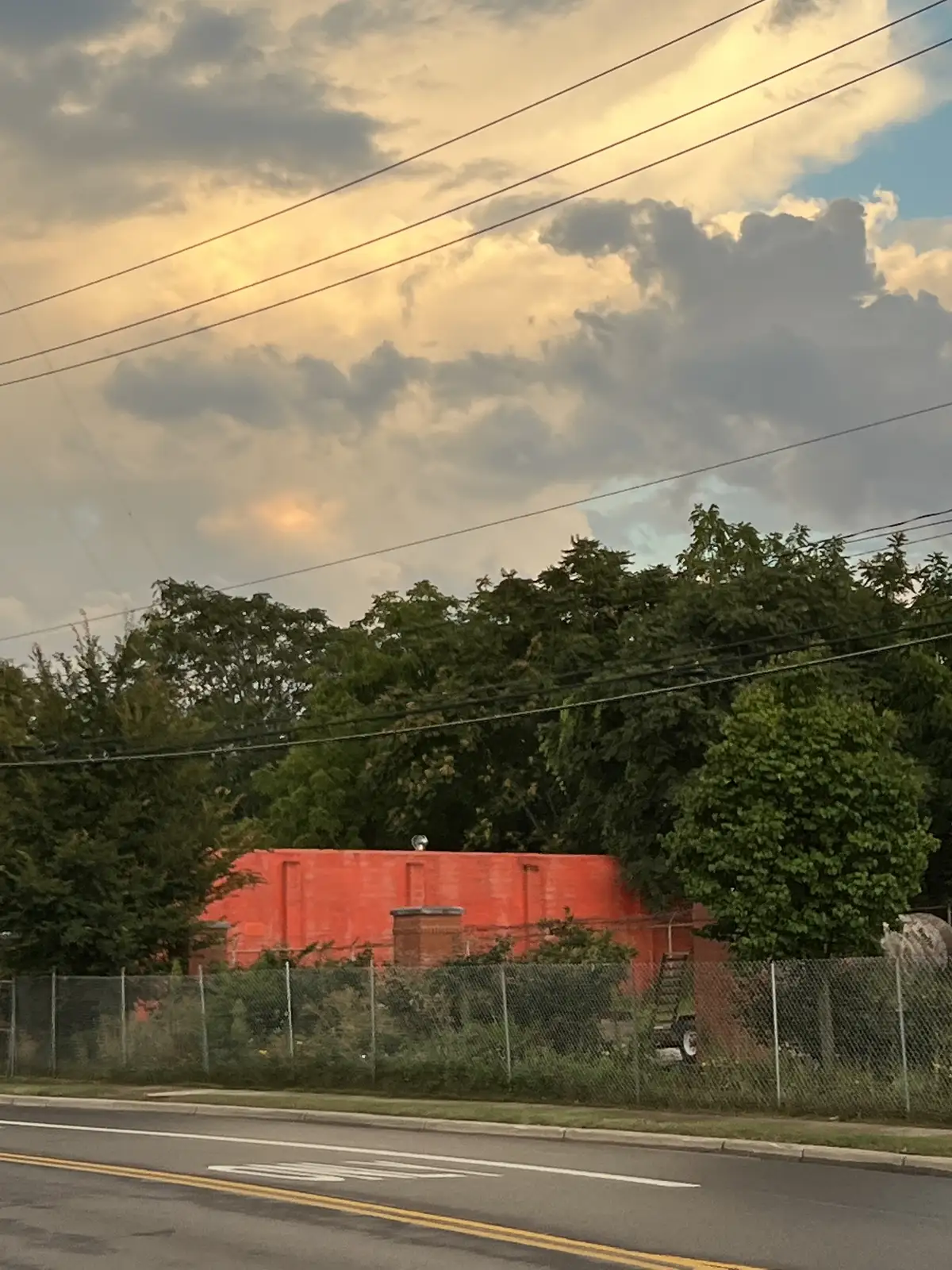 Urban vibrancy under a painted sky.