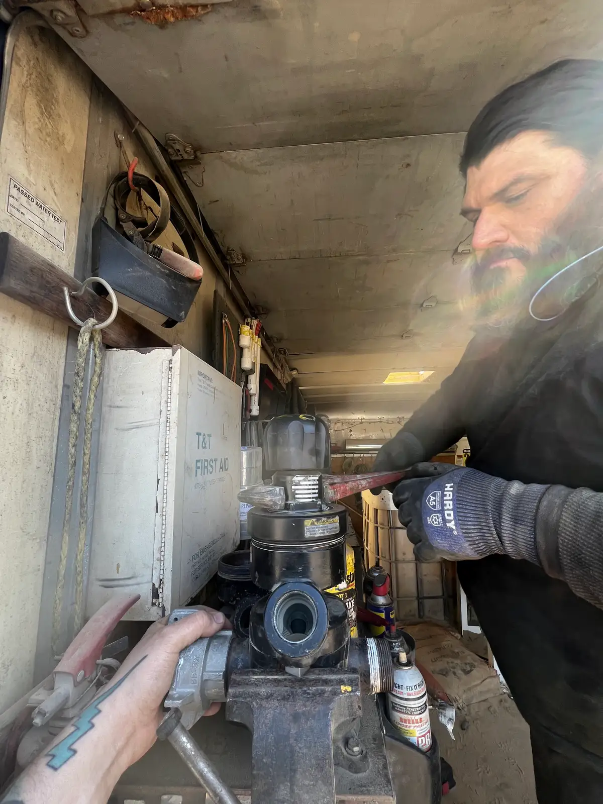 Deep in the thick of it, getting the job done. Still Frame
