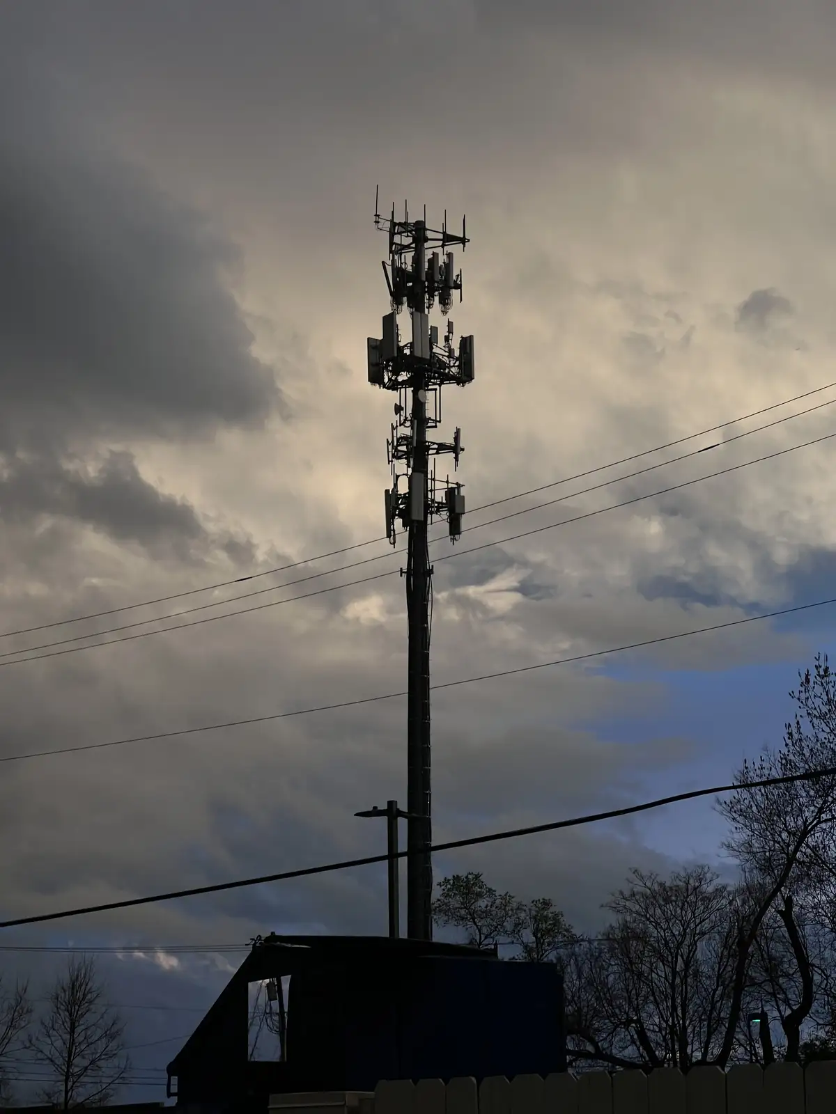 Towering tech against a dramatic sky. Still Frame