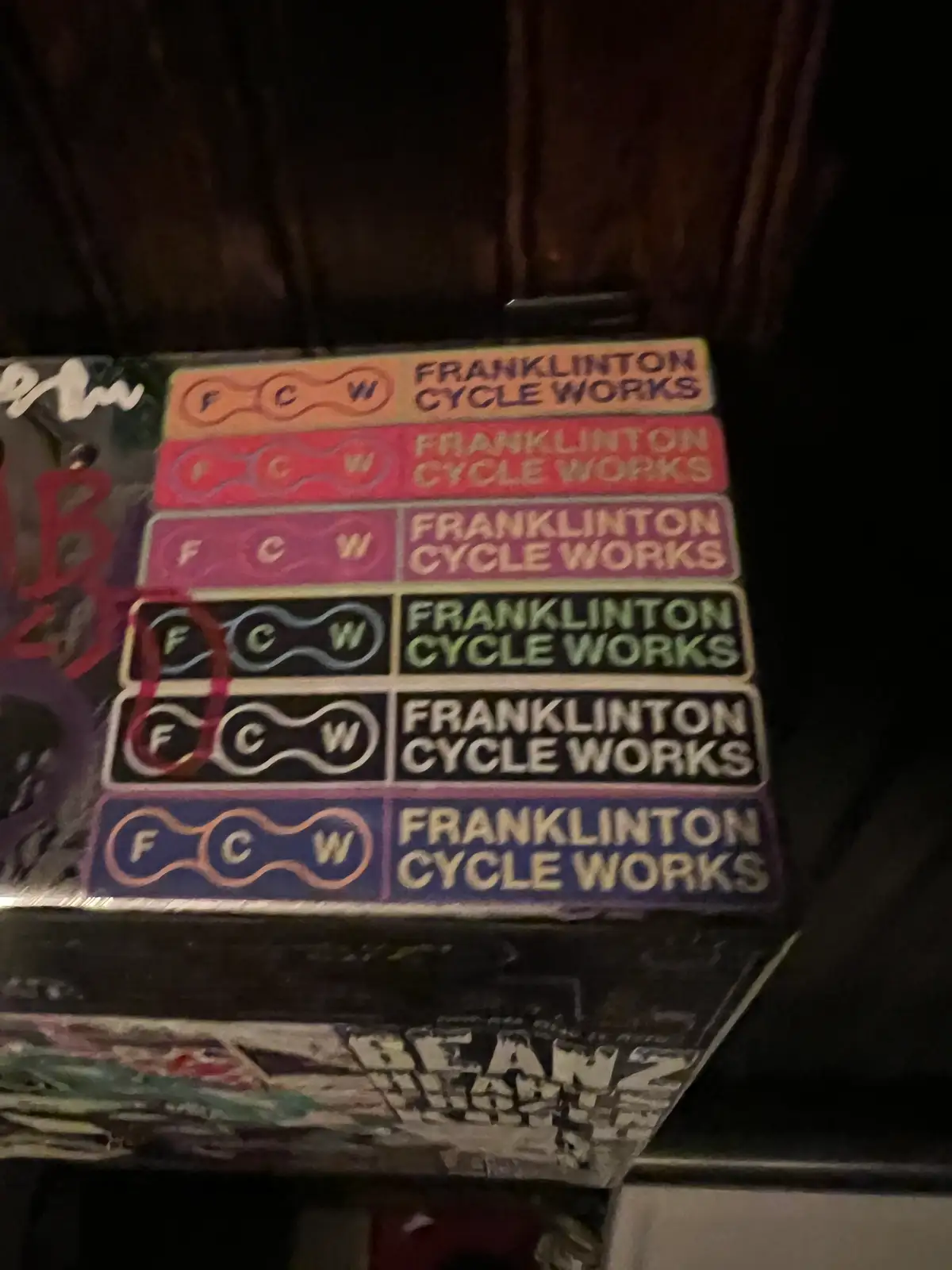 Fresh stack of Franklinton Cycle Works pride. Still Frame