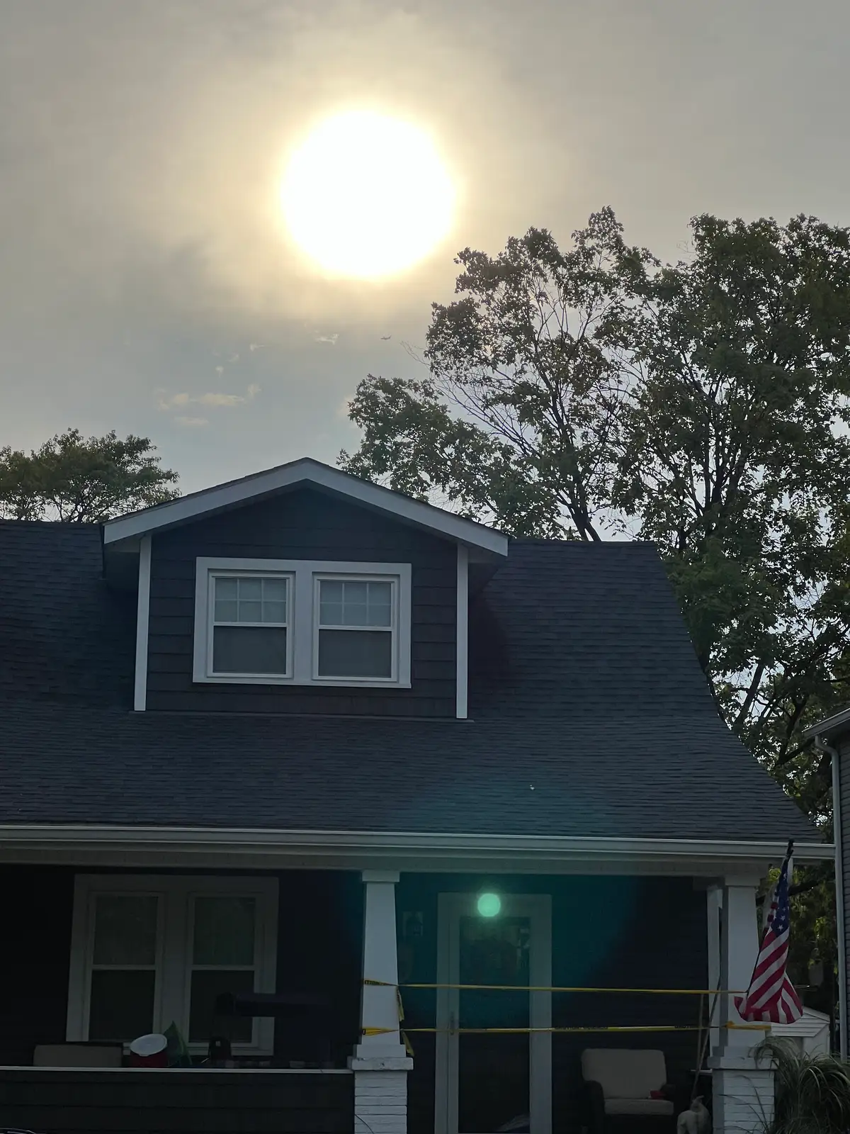 The sun's brilliant glow illuminates a quiet home. Still Frame