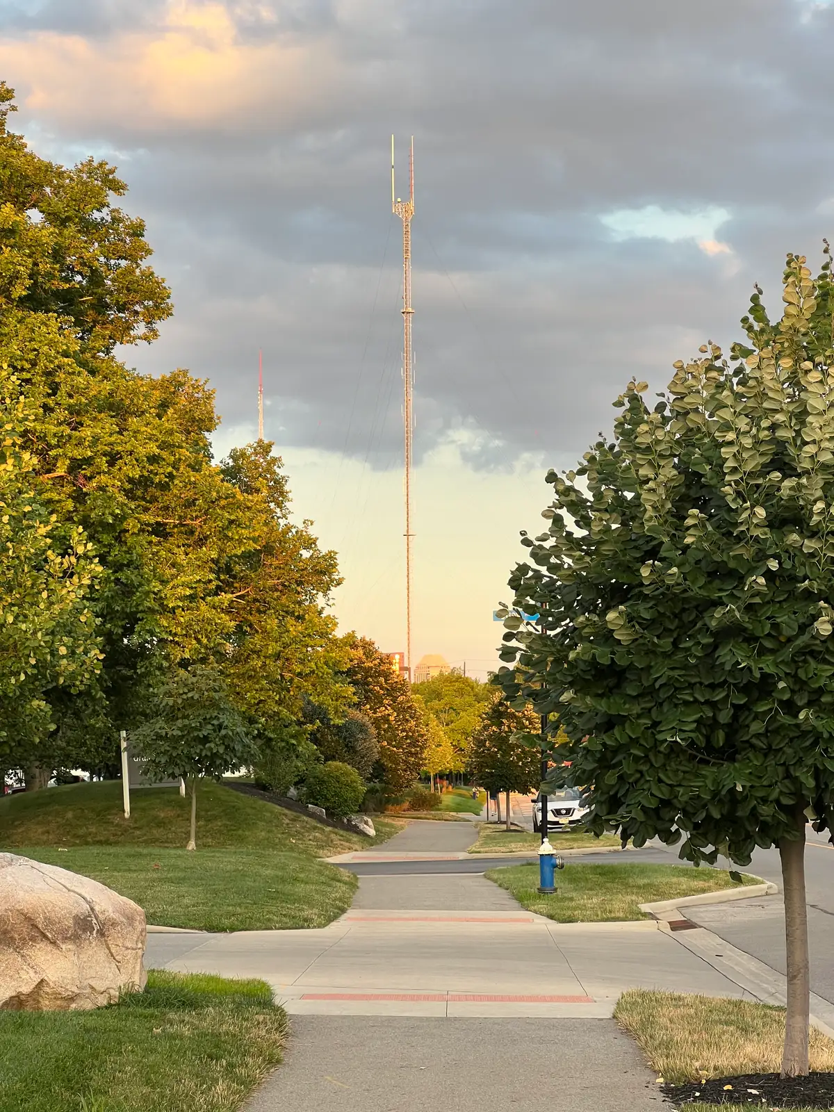 Towering above the golden hour glow. Still Frame