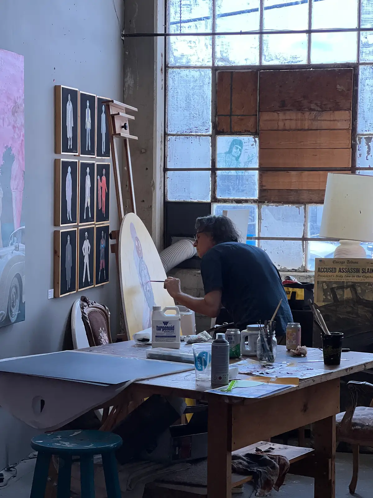Artist at work, lost in the creative flow. Still Frame