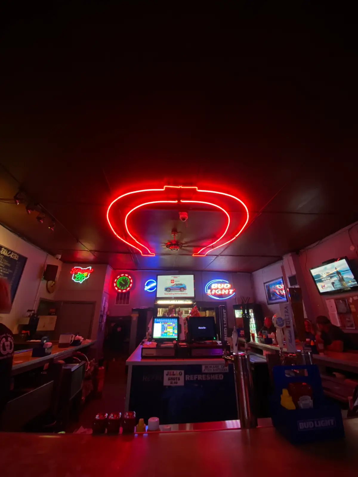 Red neon dreams and late-night scenes. Still Frame