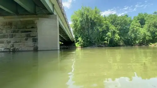 Nature meets concrete under a bright summer sky. - Licking County, Ohio Still Frame