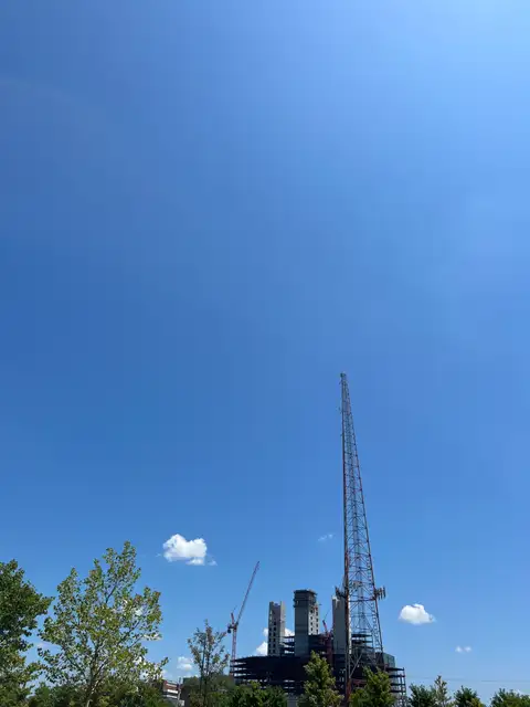Blue skies and city dreams.