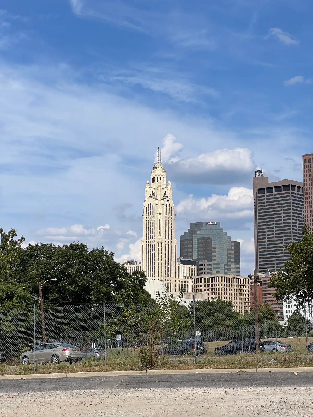 Urban grandeur under a crisp, blue summer sky. Still Frame