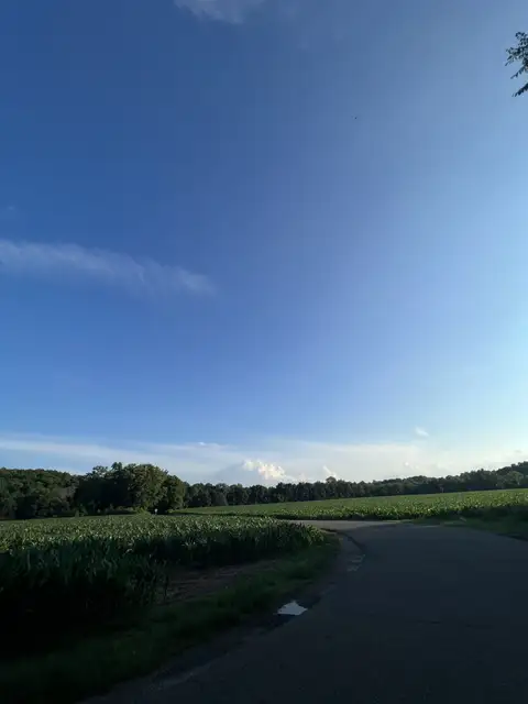 Endless blue skies and winding roads.