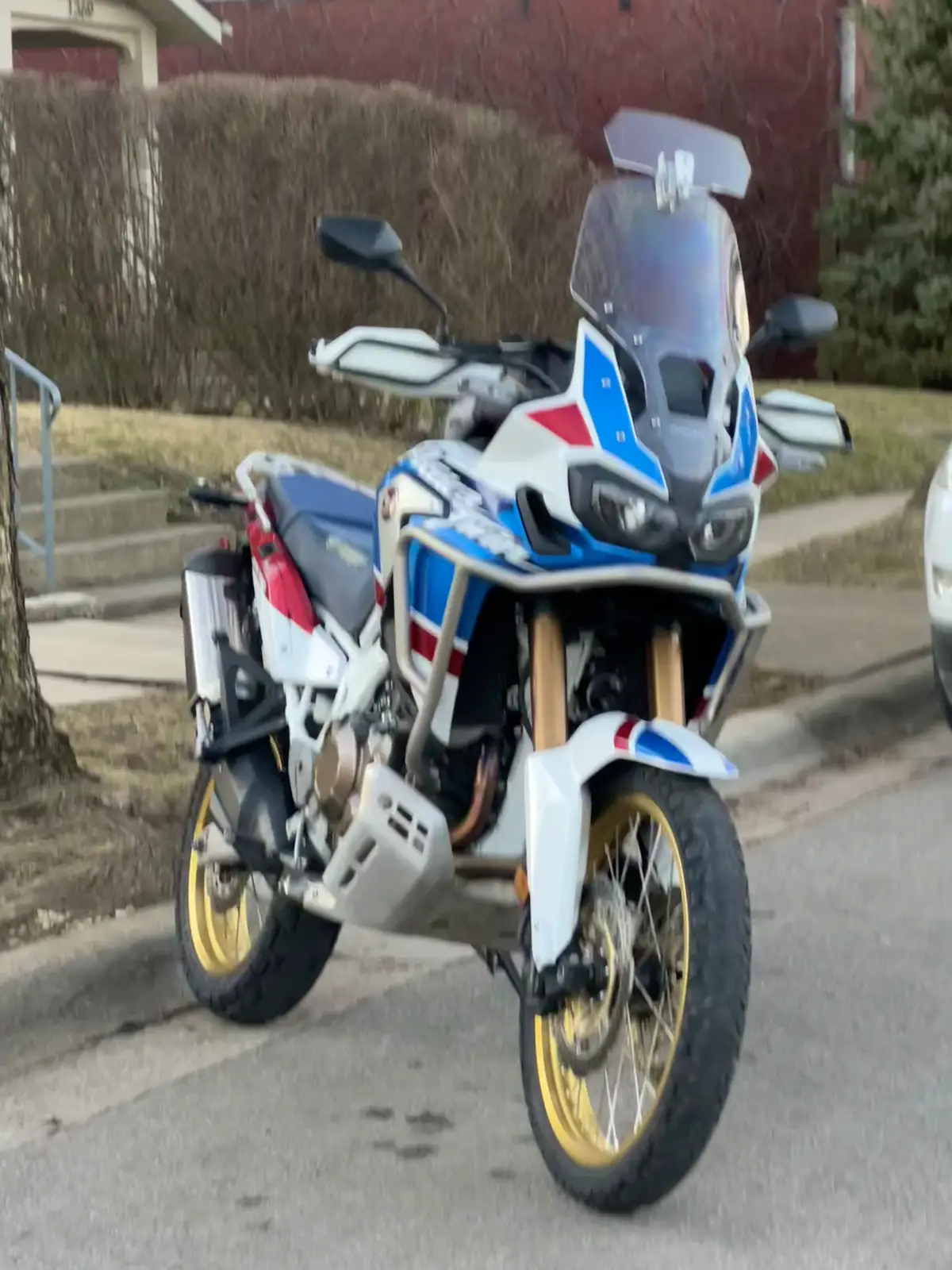 Ready for adventure, this Africa Twin shines on city streets. Still Frame